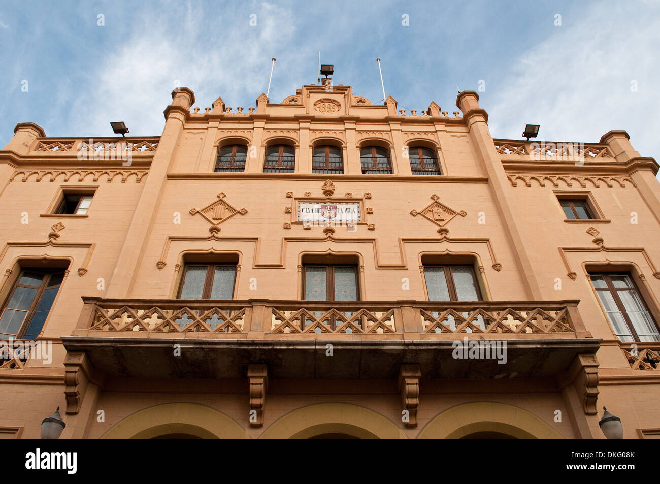Town Hall, Sitges, Catalonia, Spain Stock Photo