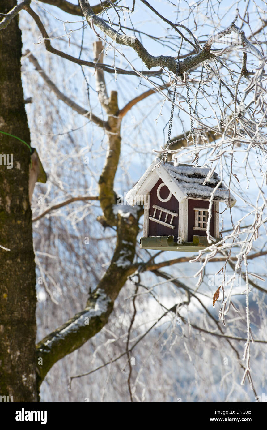 Birdhouse Winter Stock Photos & Birdhouse Winter Stock Images Alamy