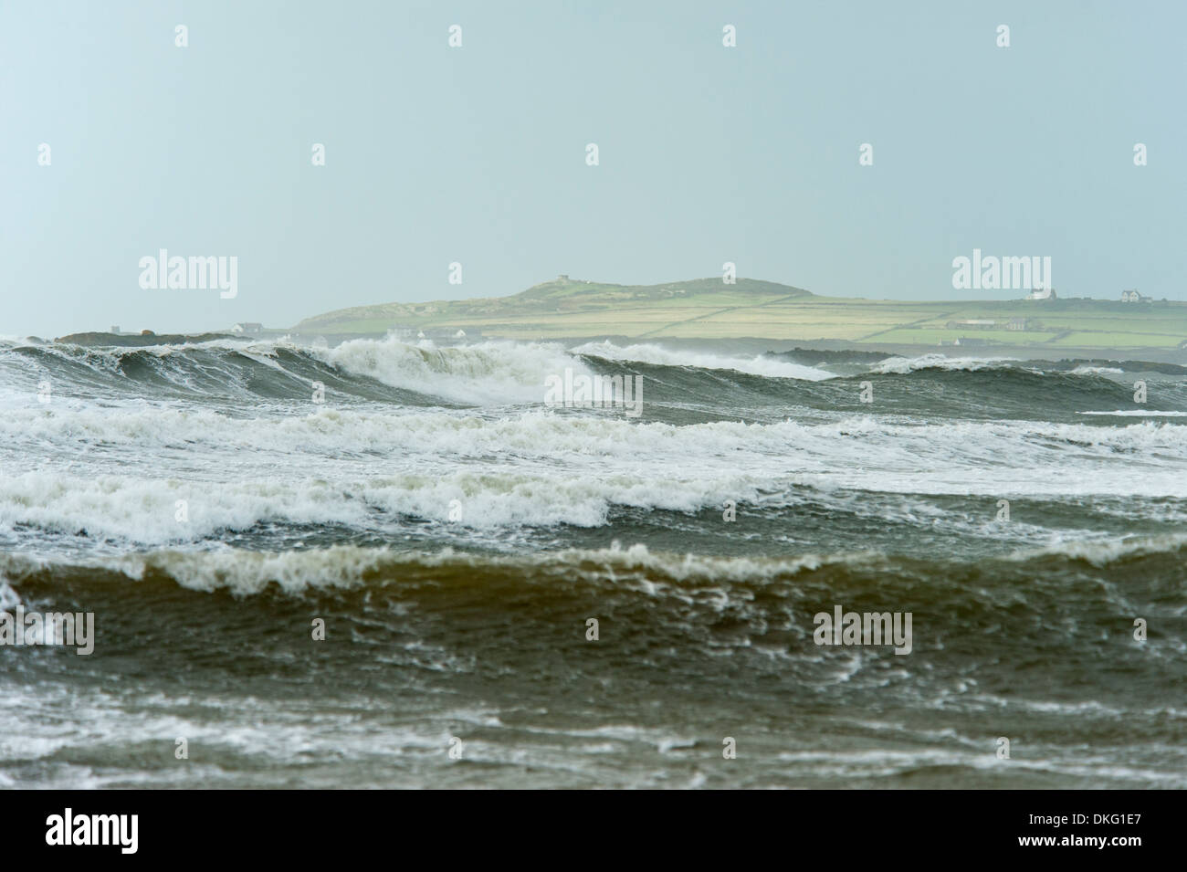 Surf at Rhosneigr Anglesey North Wales Uk Stock Photo Alamy
