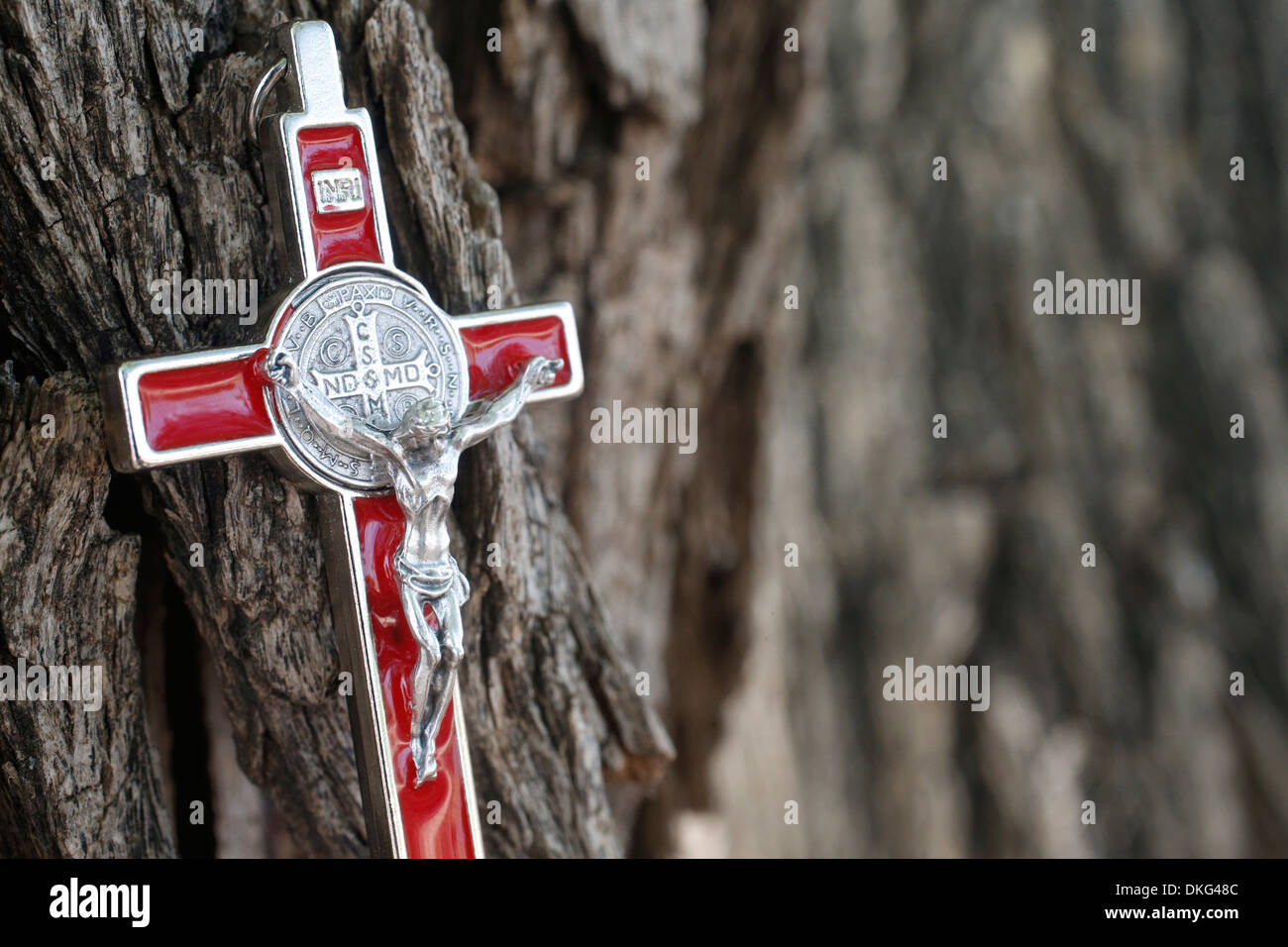 Crucifix, Galilee, Israel, Middle East Stock Photo