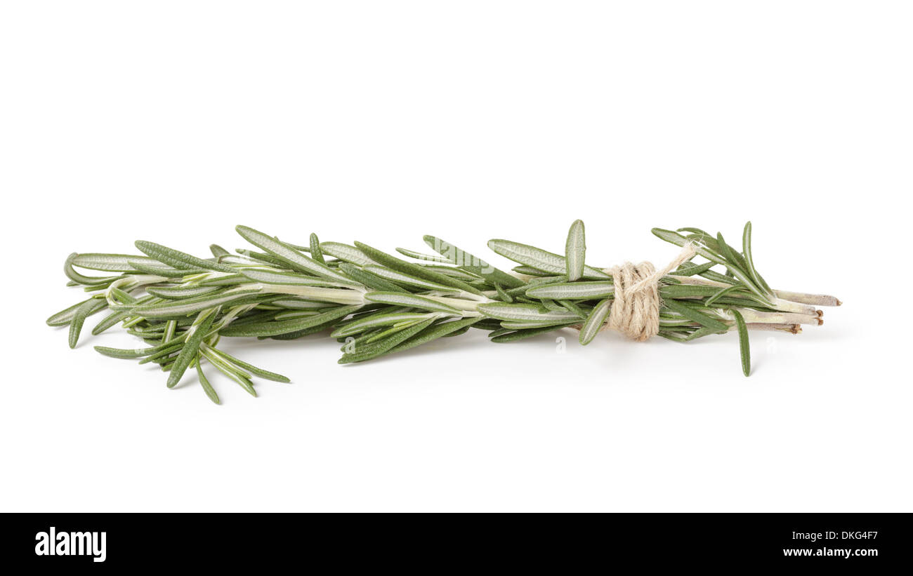 fresh rosemary bunch, isolated on white background Stock Photo - Alamy
