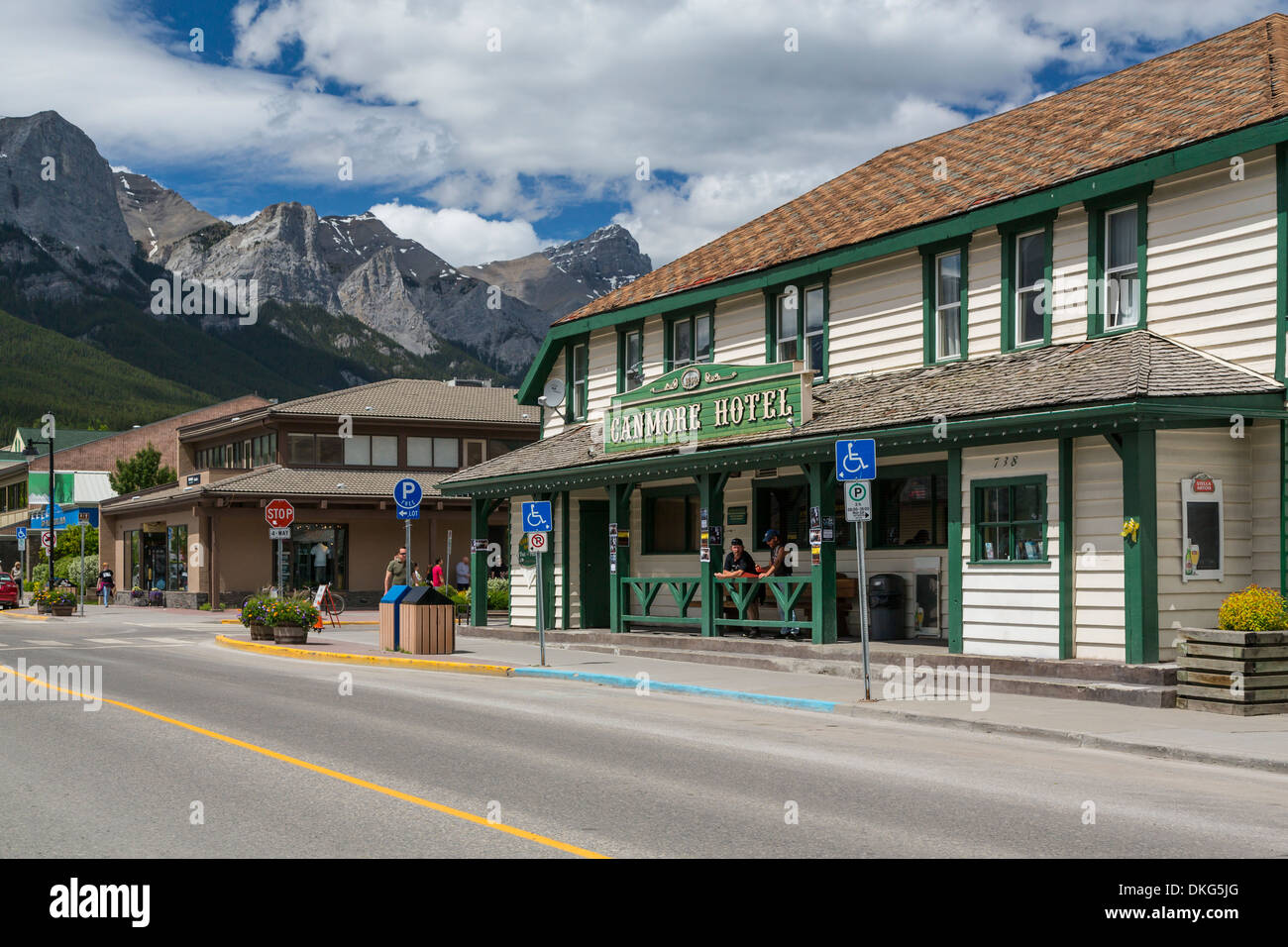 The historic Canmore Hotel in Canmore, Alberta, Canada Stock Photo - Alamy