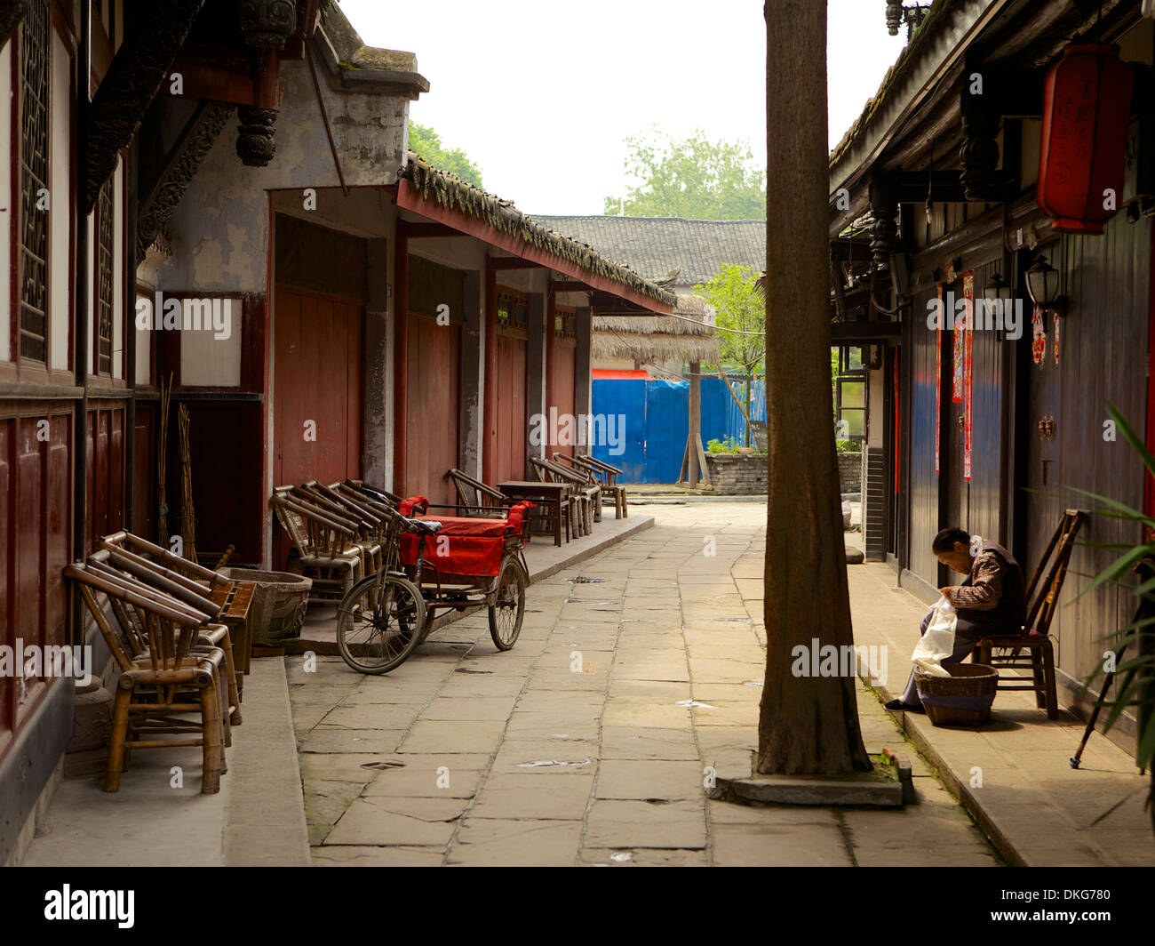 Luodai Ancient Town, Chengdu, Sichuan Province, China, Asia Stock Photo