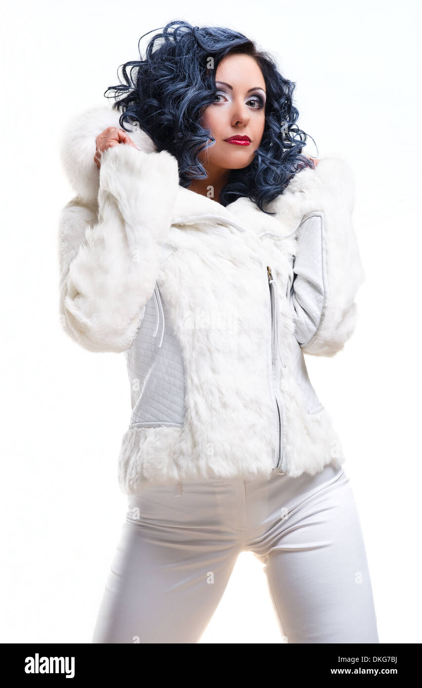 White fur coat hires stock photography and images Alamy
