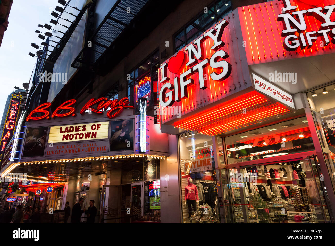 Times Square Lights at Night, NYC Stock Photo Alamy