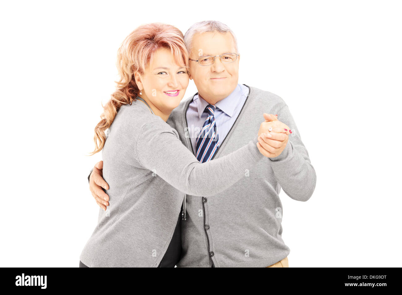 Middle aged couple dancing Stock Photo