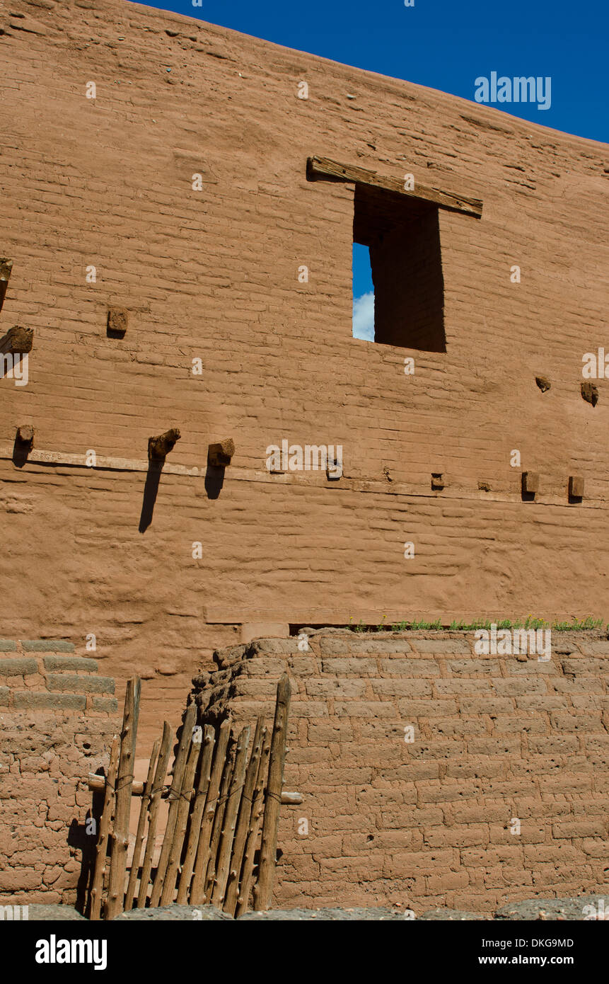 Thousands of adobe bricks create the walls of the fourth Catholic ...