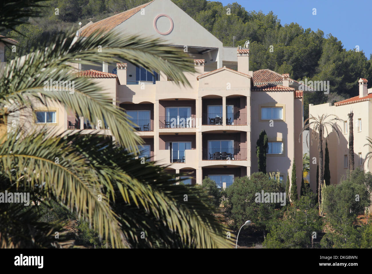 General view apartments at La Manga Club Resort in Murcia, southern Spain. Stock Photo