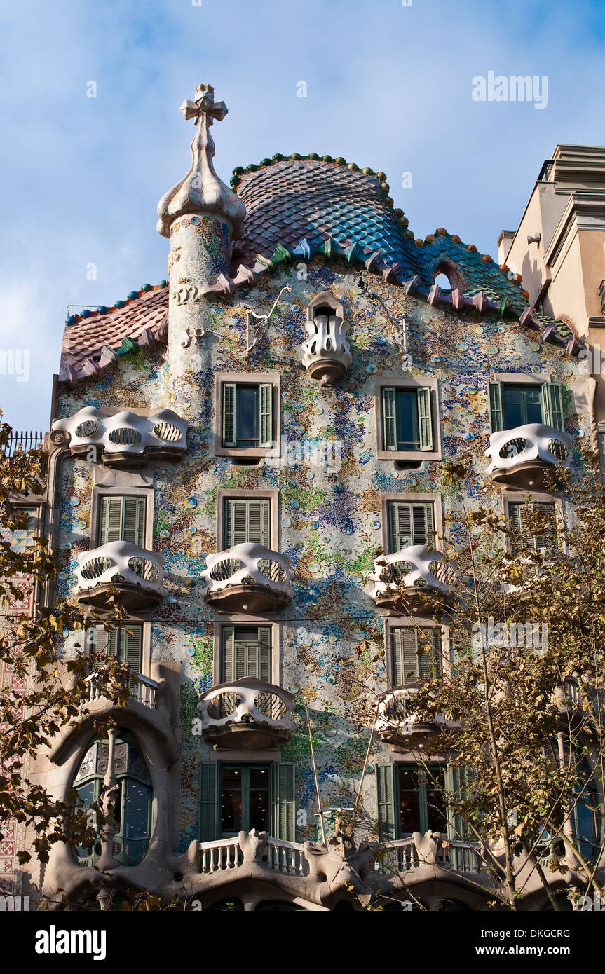 Casa Batllo, Barcelona, Catalonia, Spain Stock Photo