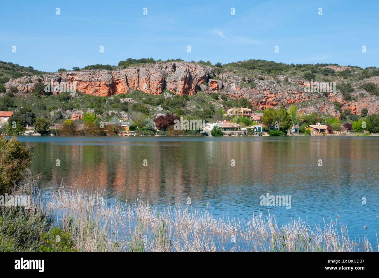 Tinaja lake. Lagunas de Ruidera Nature Reserve, Ciudad Real province, Castilla La Mancha, Spain. Stock Photo
