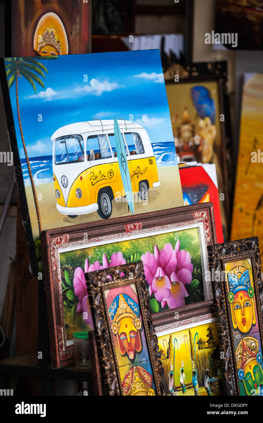 Sale of Paintings on Bali, Indonesia Stock Photo Alamy