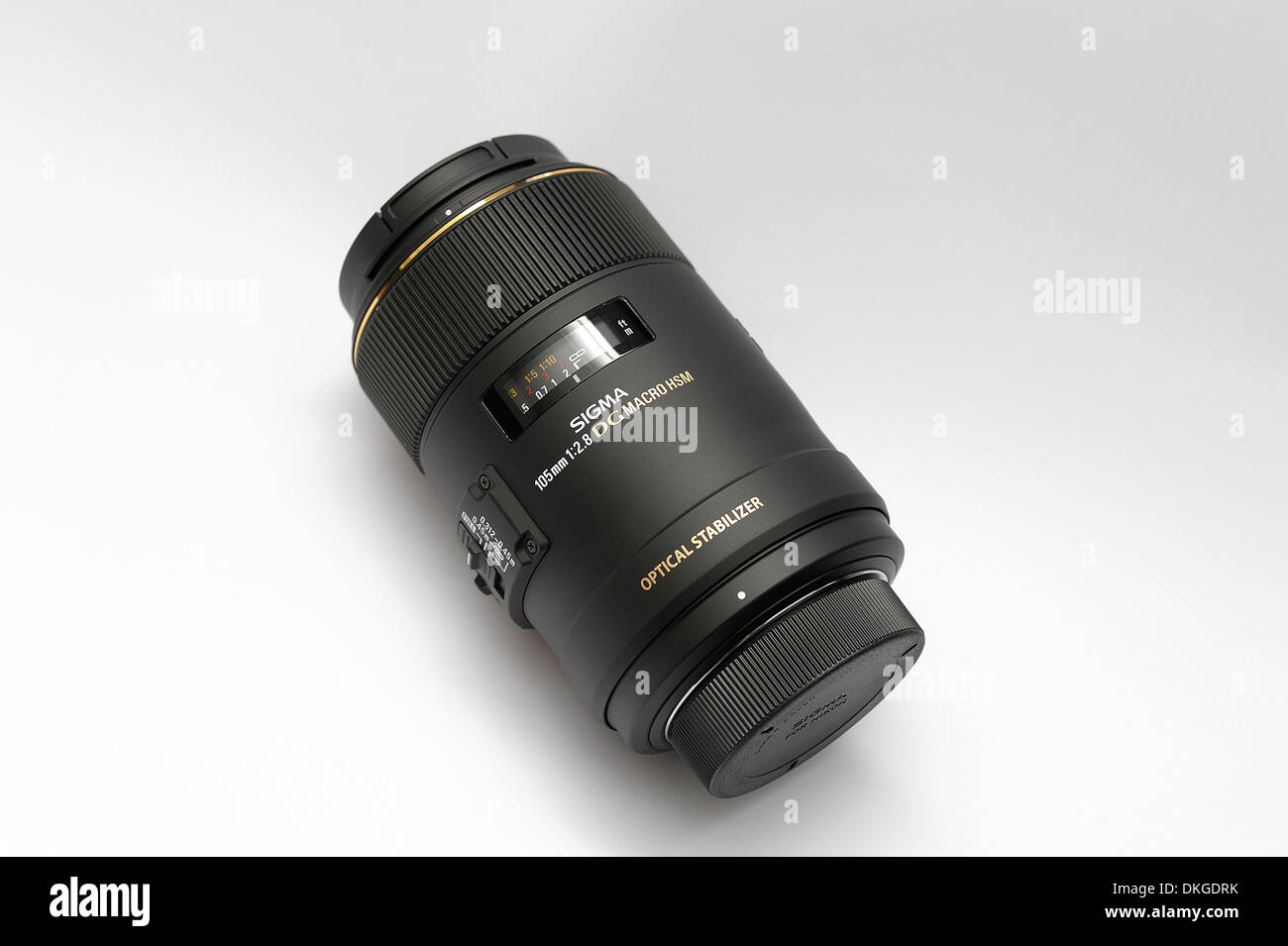 Sigma 105mm f2.8 Macro EX DG OS HSM Nikon Fit lens Stock Photo