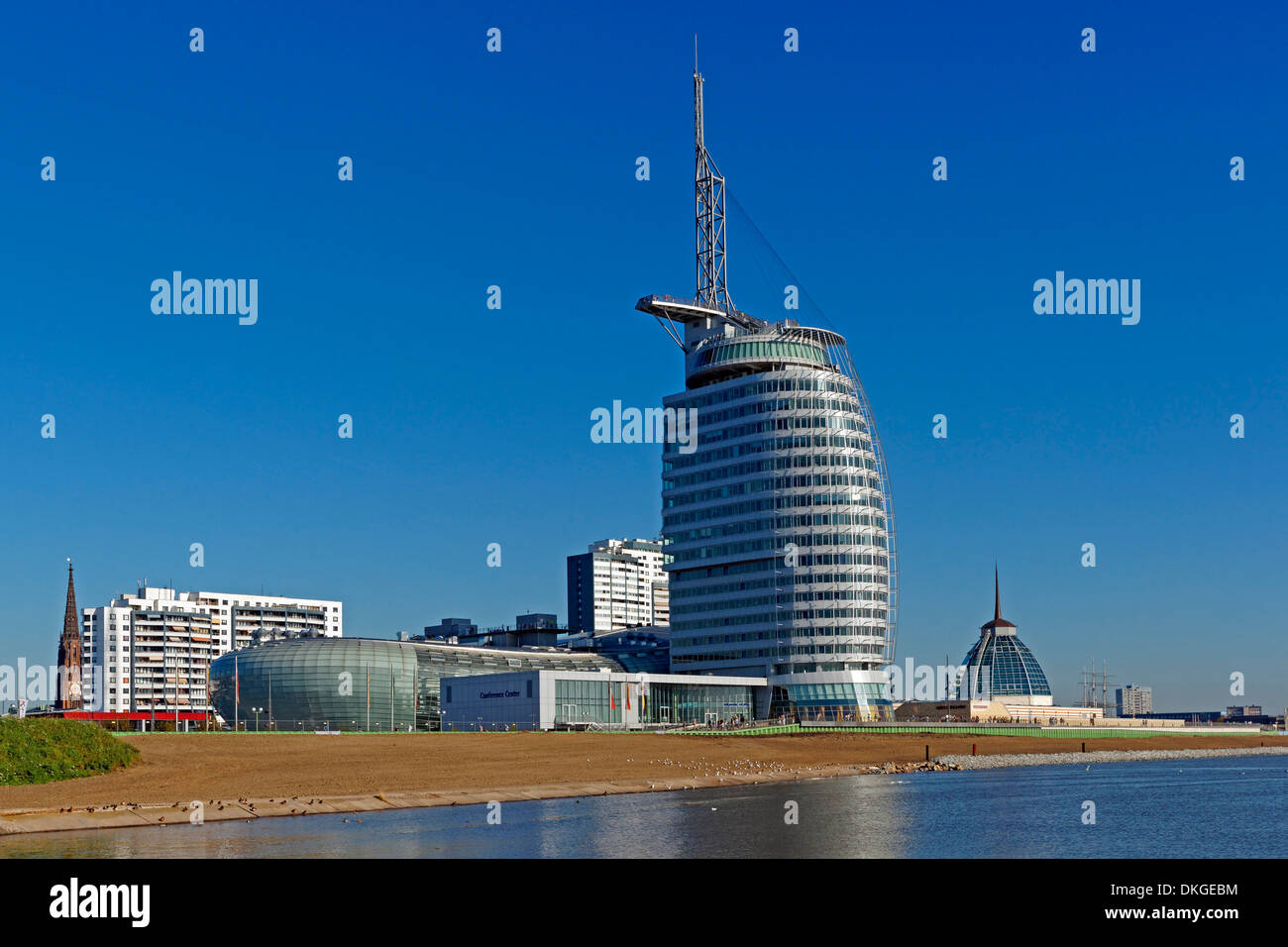 Atlantic Hotel Sail City, Klimahaus and Conference Center, Bremerhaven, Germany, Europe Stock Photo