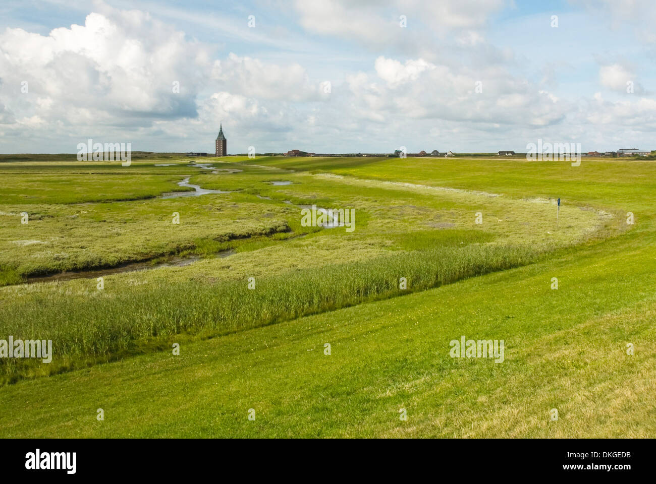 West tower, Wangerooge, Lower Saxony, Germany, Europe Stock Photo