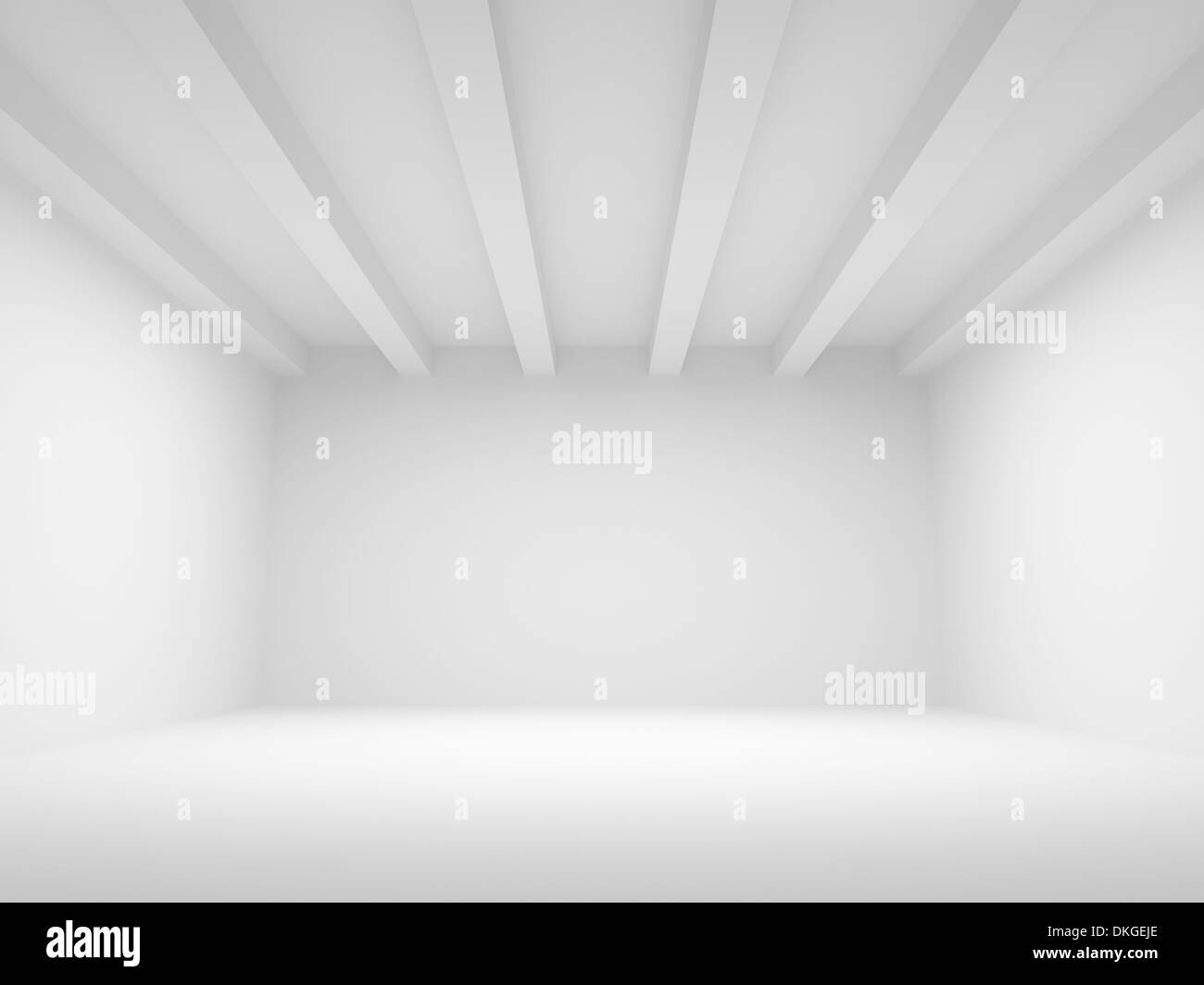 3d abstract white architecture background. Empty room interior Stock ...
