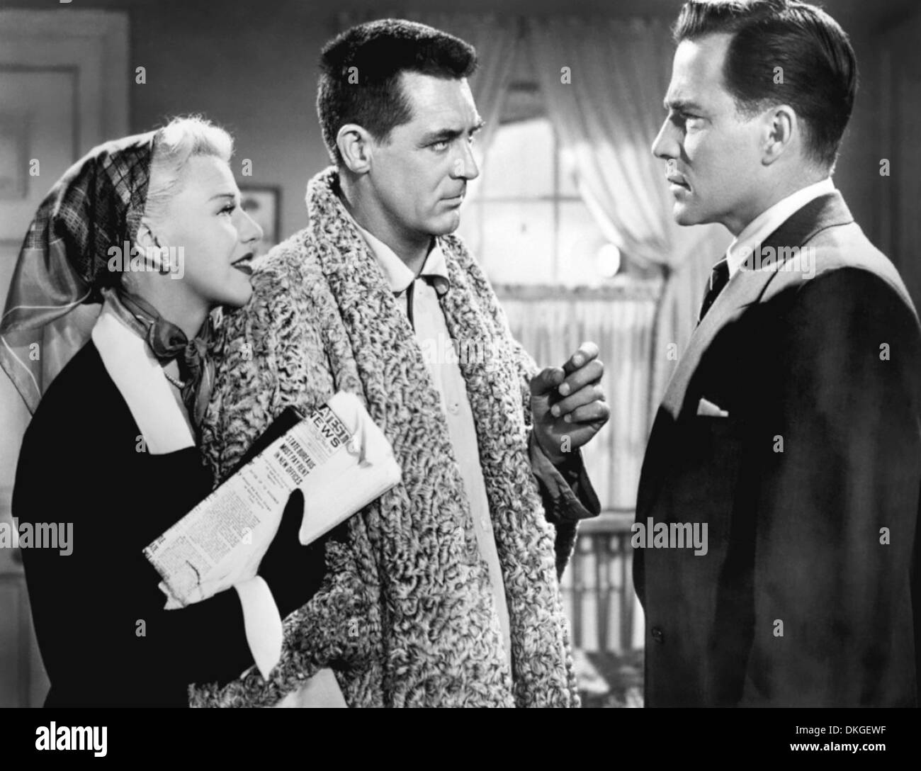 MONKEY BUSINESS 1952  20th Century Fox film with from left: Ginger Rogers, Cary Grant and Hugh Marlowe Stock Photo