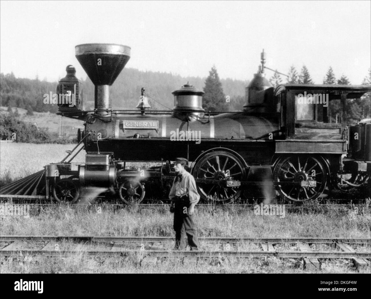THE GENERAL 1926 United Artists film with Buster Keaton Stock Photo