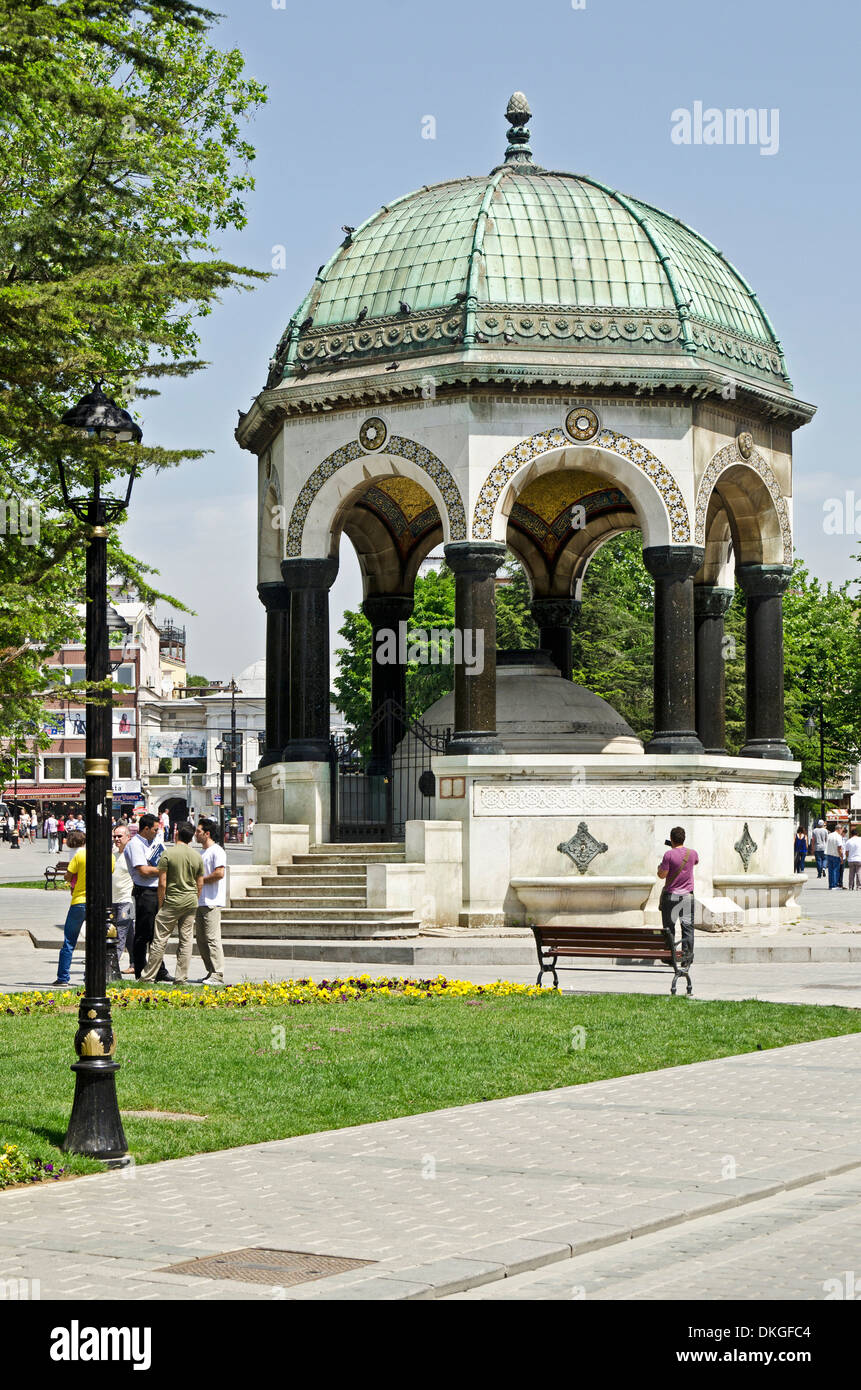 German Fountain in Hippodrome, Istanbul, Turkey Stock Photo