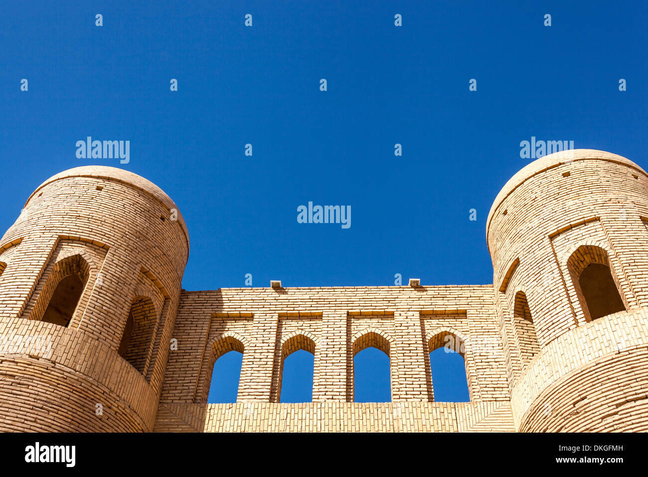 Tosh Darvoza south gate, one of the historic city gates, Ichan Kala, Khiva, Uzbekistan Stock Photo