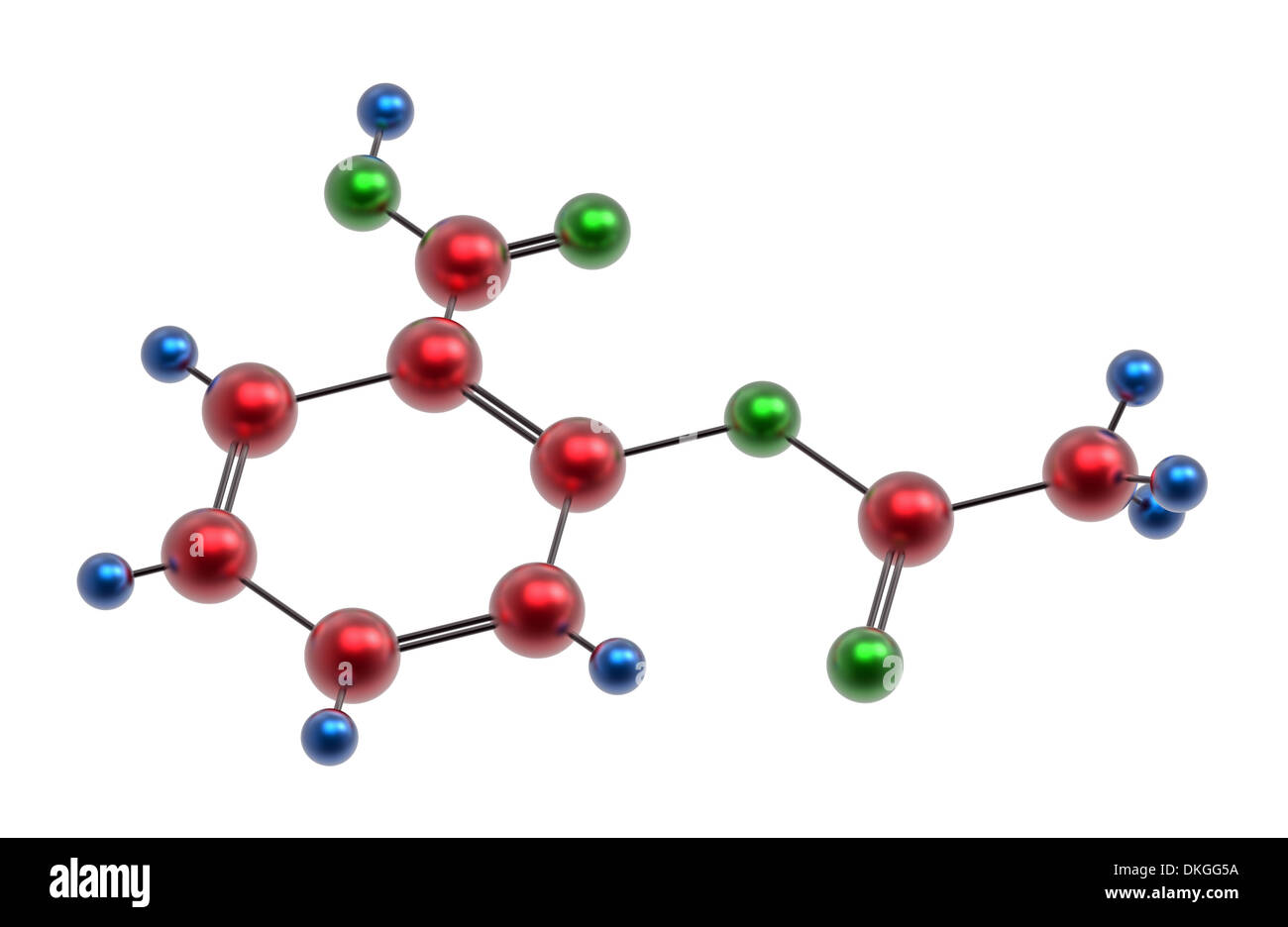 Molecule of aspirin, acetylsalicylic acid, 3D render, isolated on white Stock Photo Alamy