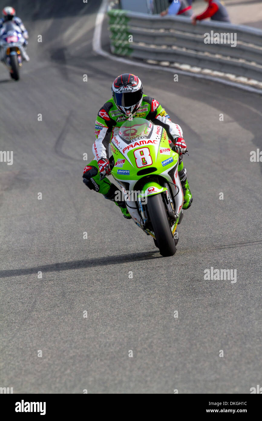 MotoGP motorcyclist Hector Barbera races in the MotoGP Official Trainnig Stock Photo