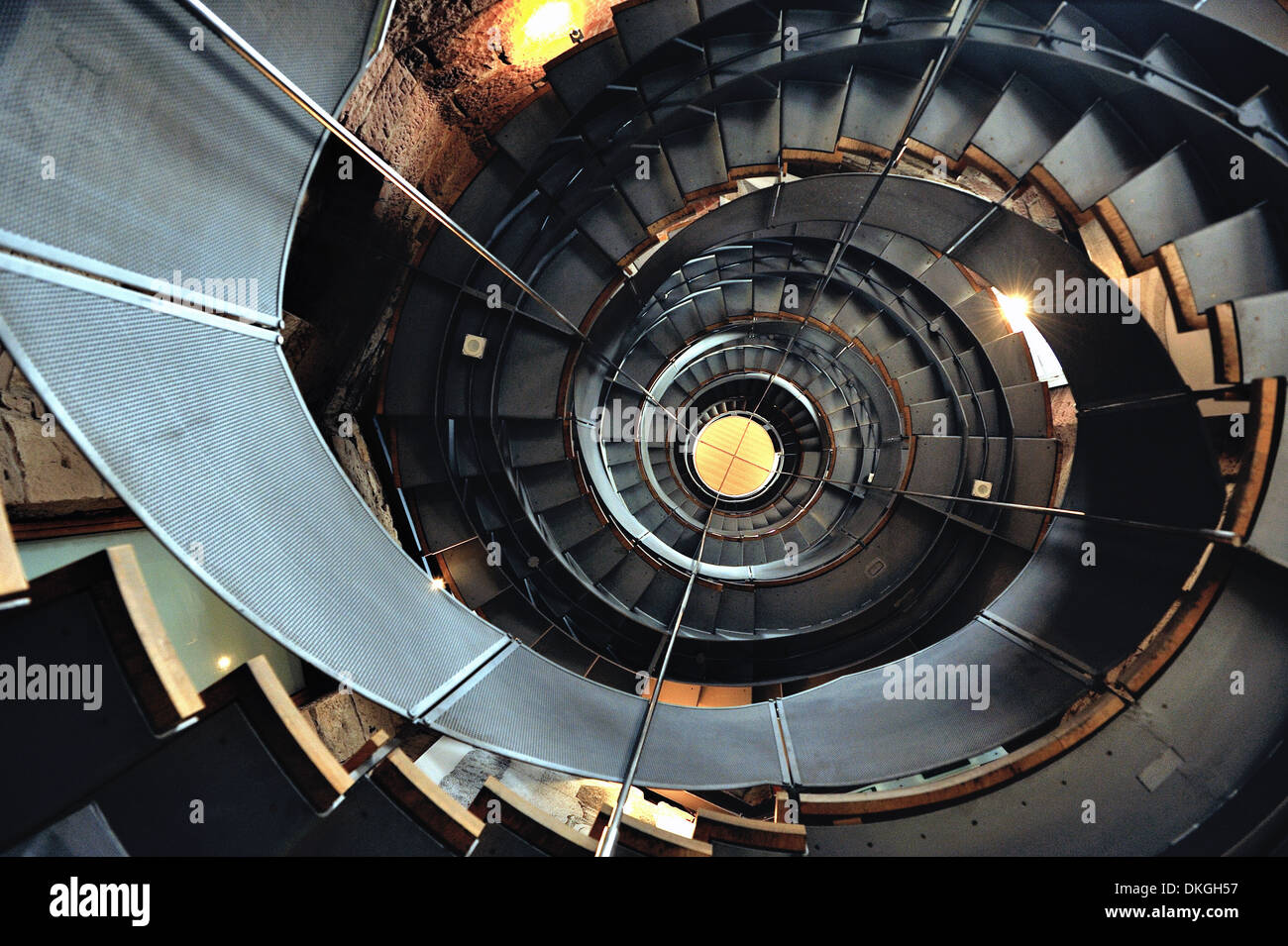Spiral staircase at the Lighthouse, Glasgow Stock Photo