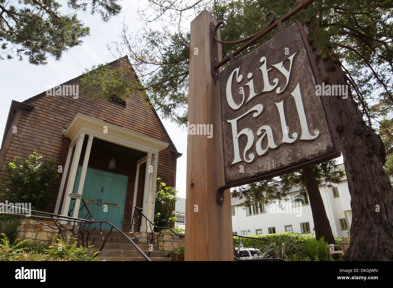 Carmel City Hall Stock Photo Alamy
