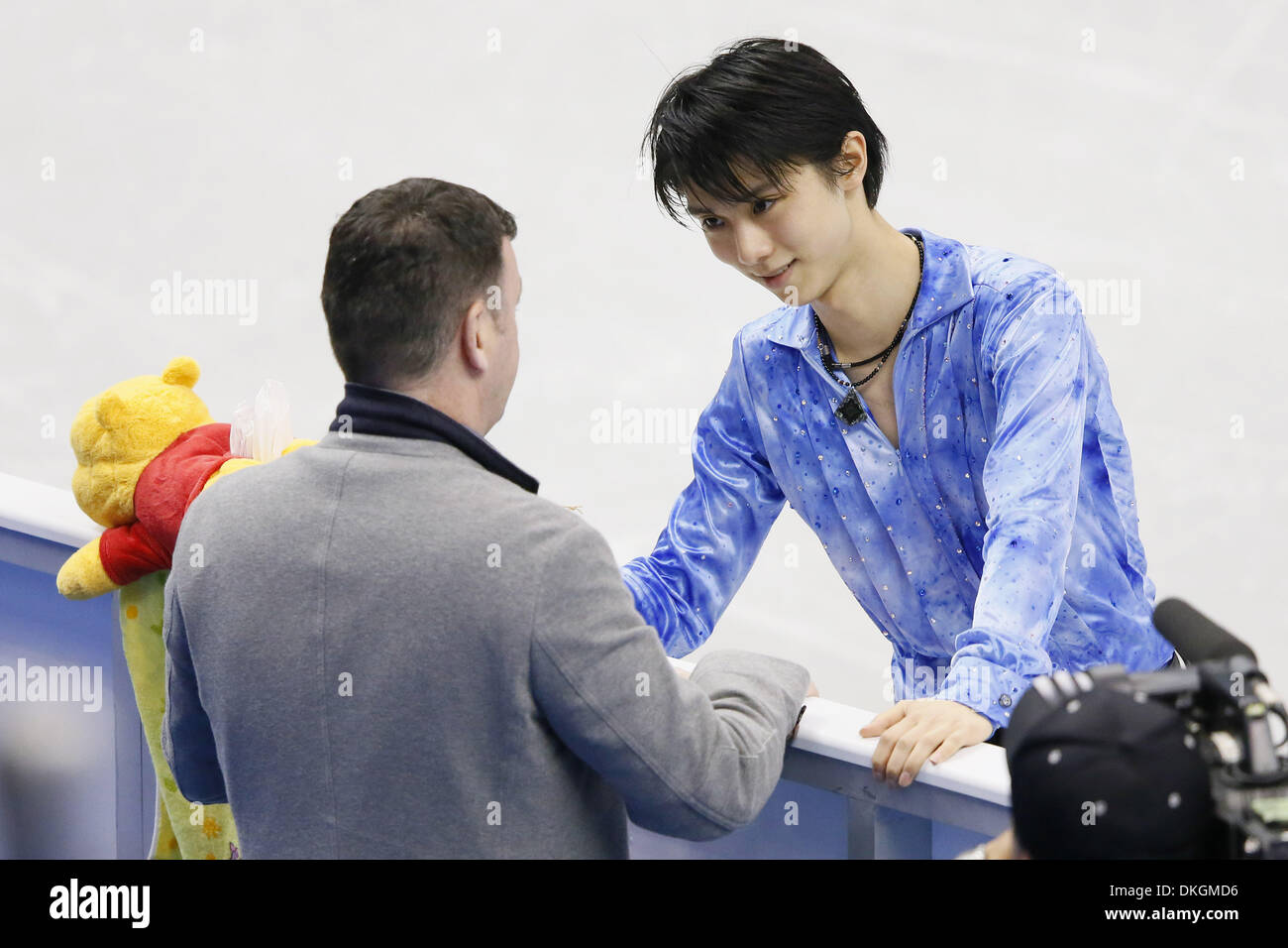 Fukuoka, Japan. Hanyu broke the world record highest short program