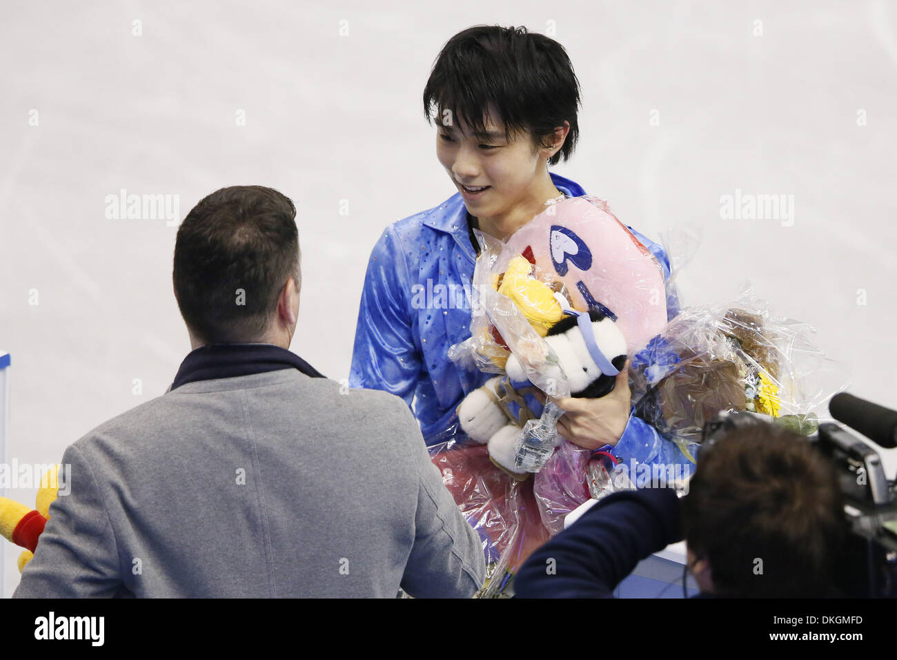 Fukuoka, Japan. Hanyu broke the world record highest short program