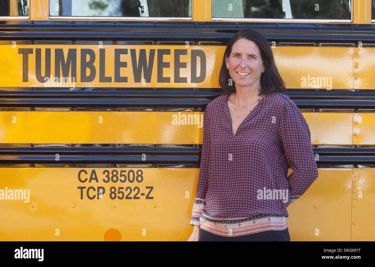 Los Angeles California Usa 25th Nov 2013 Erin Benfield Owner Of Tumbleweed Bus Company C Ringo Chiu Zumapress Com Alamy Live News Stock Photo Alamy