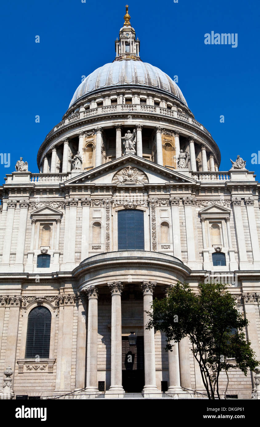 The magnificent St. Paul's Cathedral in London. Stock Photo