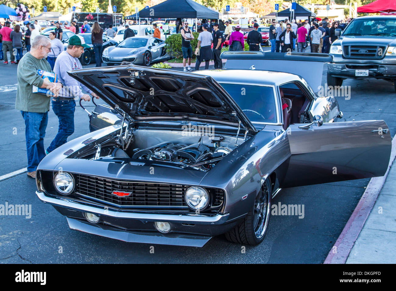 A very Custom 1969 Camaro at the Motor4Toys charity toy drive in