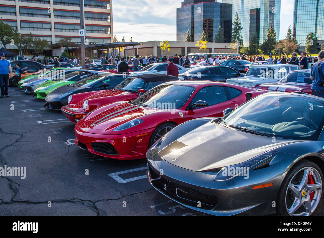 A fantastic line of Cars at the Motor4Toys charity toy drive in