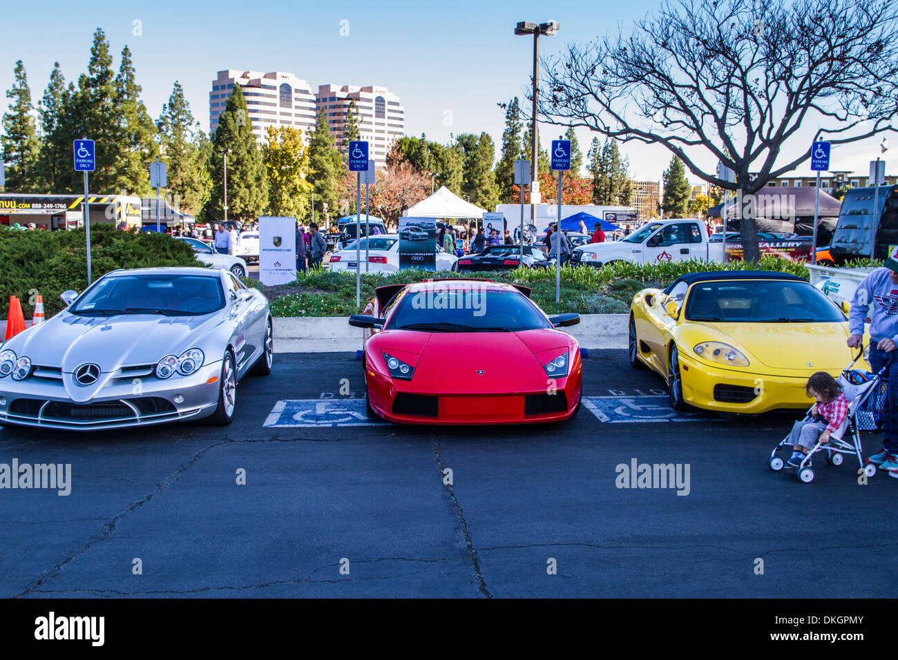 Mercedes, and Ferrari Supercars at the Motor4Toys charity