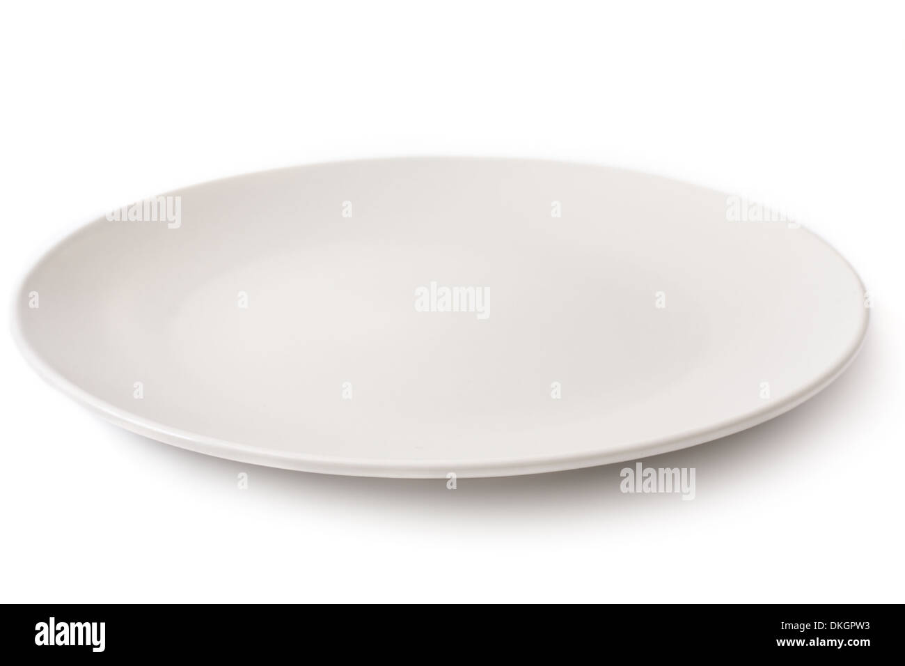 Empty plate on a white background Stock Photo - Alamy
