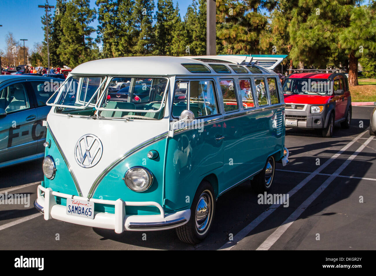 A 1960's era Volkswagen Bus Kombi 21 window vehicle at the 2013 Motor ...