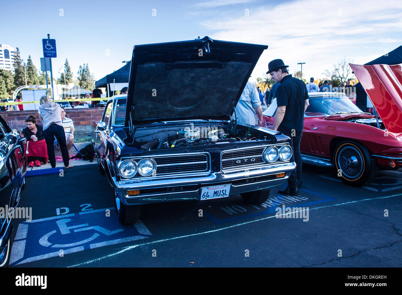 A 1964 Pontiac GTO at the Motor4toys event in Woodland Hills California Stock Photo