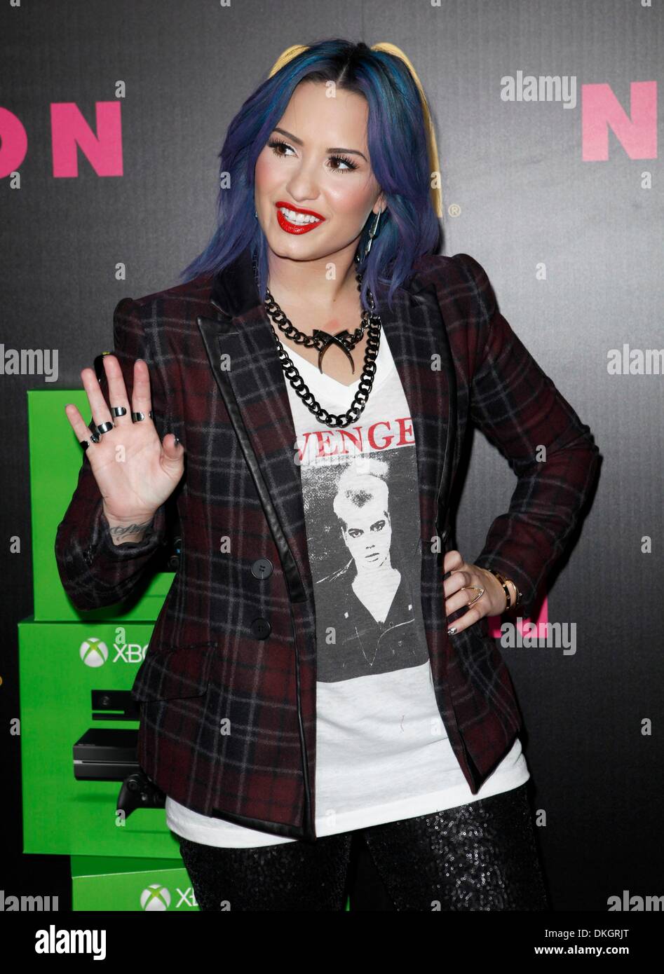 Los Angeles, CA, USA. 5th Dec, 2013. Demi Lovato at arrivals for NYLON Magazine December Issue Celebration, Smashbox Studios West Hollywood, Los Angeles, CA December 5, 2013. Credit:  Emiley Schweich/Everett Collection/Alamy Live News Stock Photo