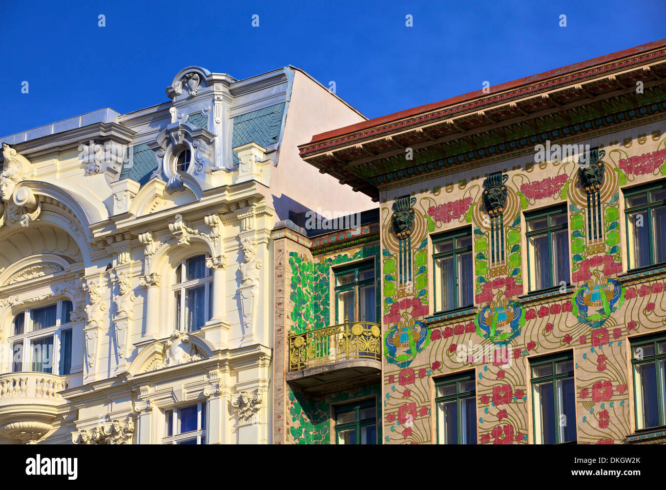 Otto Wagner's Art Nouveau Apartments, Majolica House, Vienna, Austria