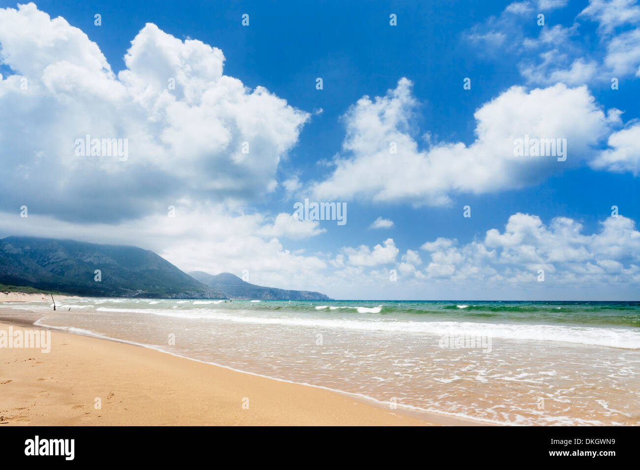 Waves at sunset on the Beach of Masua, Iglesias, Sud Sardegna province,  Sardinia, Italy, Europe Stock Photo - Alamy