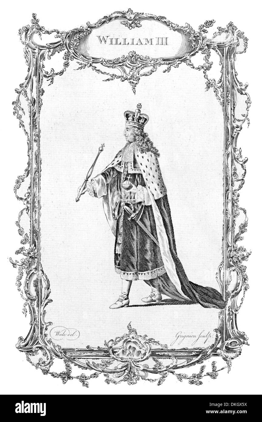 King William III of England and II of Scotland Stock Photo