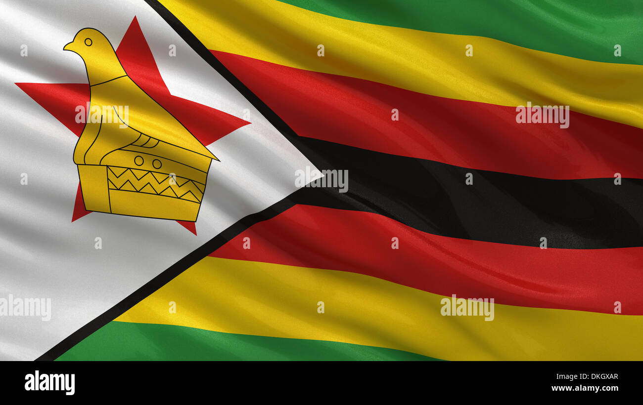 Flag of Zimbabwe Stock Photo Alamy