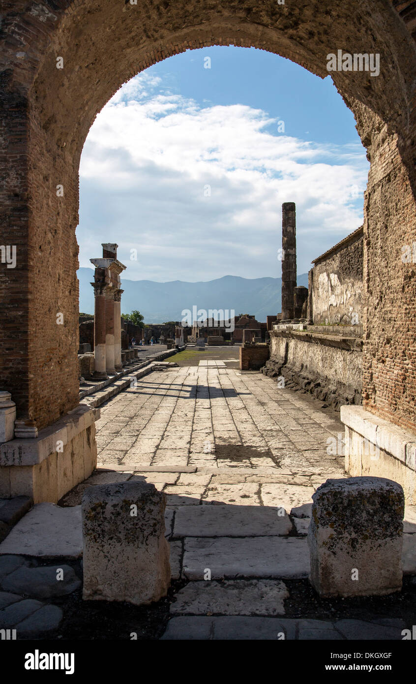 Pompeii ruins, UNESCO World Heritage Site, Campania, Italy, Europe Stock Photo