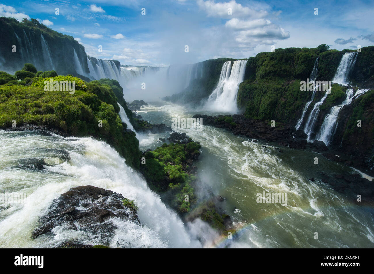 Foz de Iguazu (Iguacu Falls), the largest waterfalls in the world, Iguacu National Park, UNESCO World Heritage Site, Brazil Stock Photo