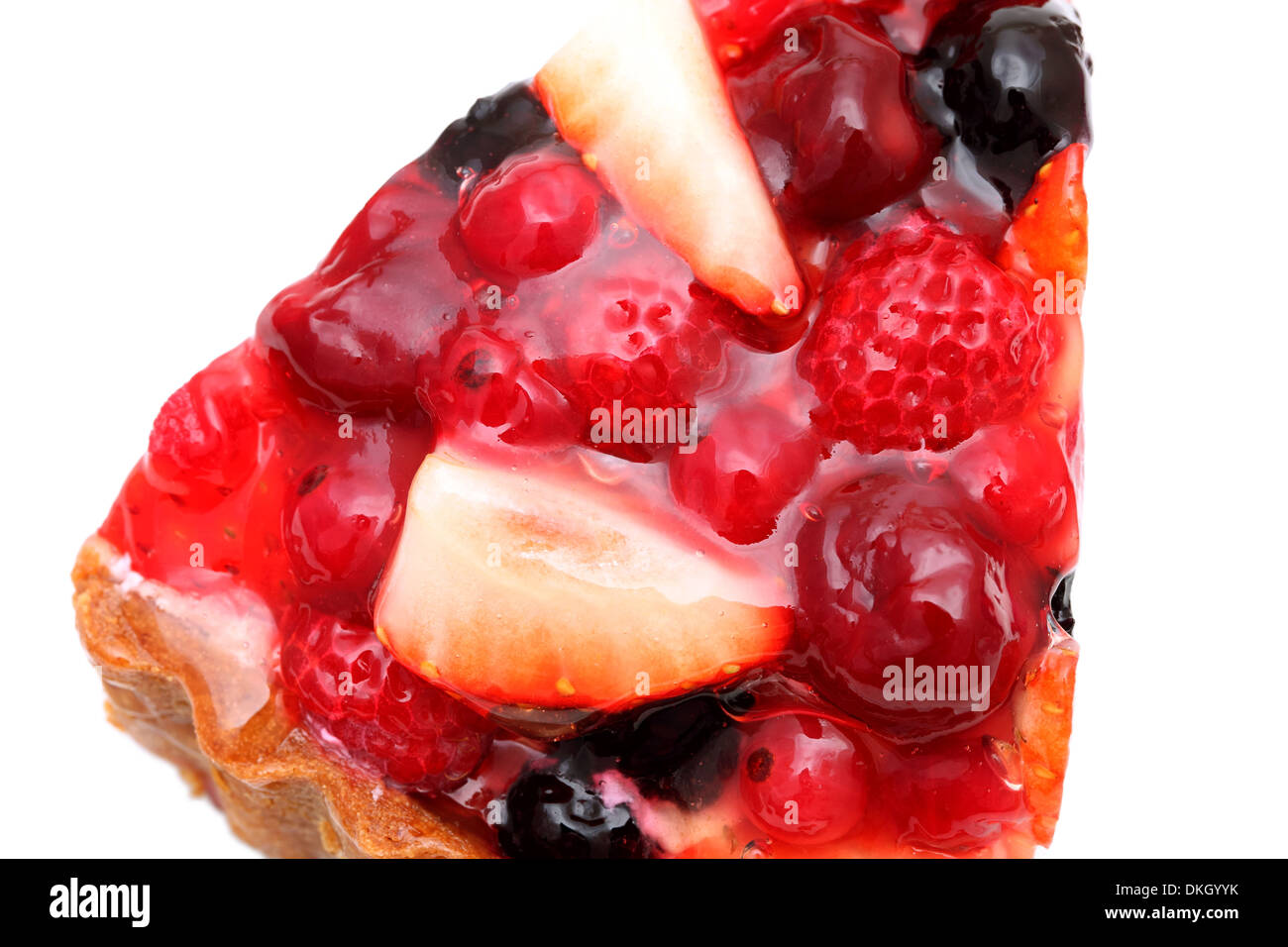 cake with strawberry, cherry ,berry topping Stock Photo Alamy