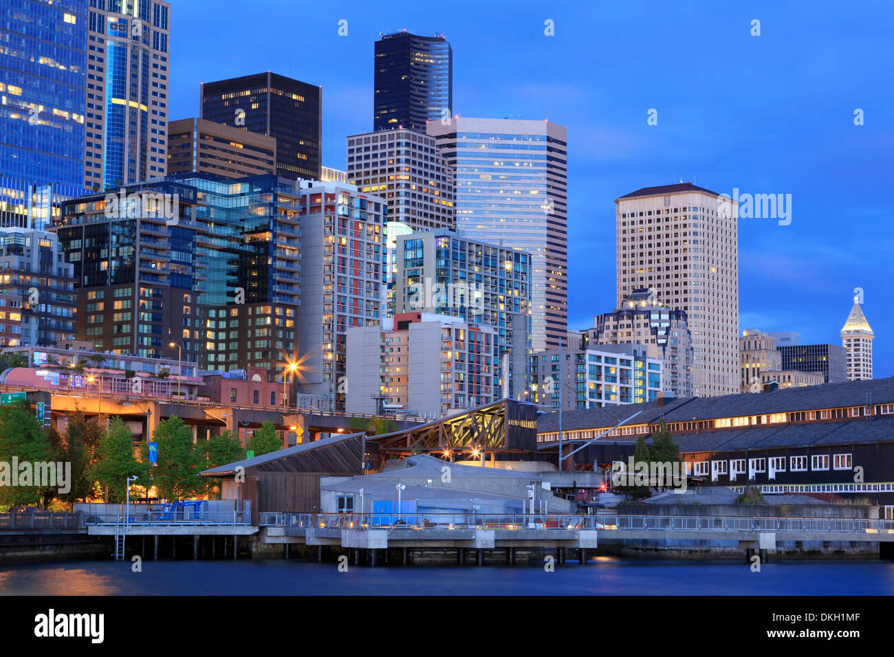 Seattle skyline, Washington State, United States of America, North America Stock Photo