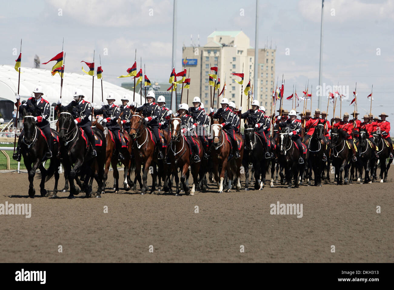 The RCMP and the Toronto Police Service Mounted Unit at the 150th
