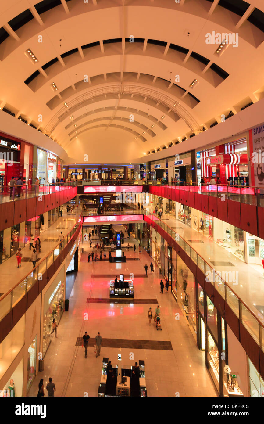 Dubai Mall, the world's biggest, Dubai, United Arab Emirates, Middle East Stock Photo