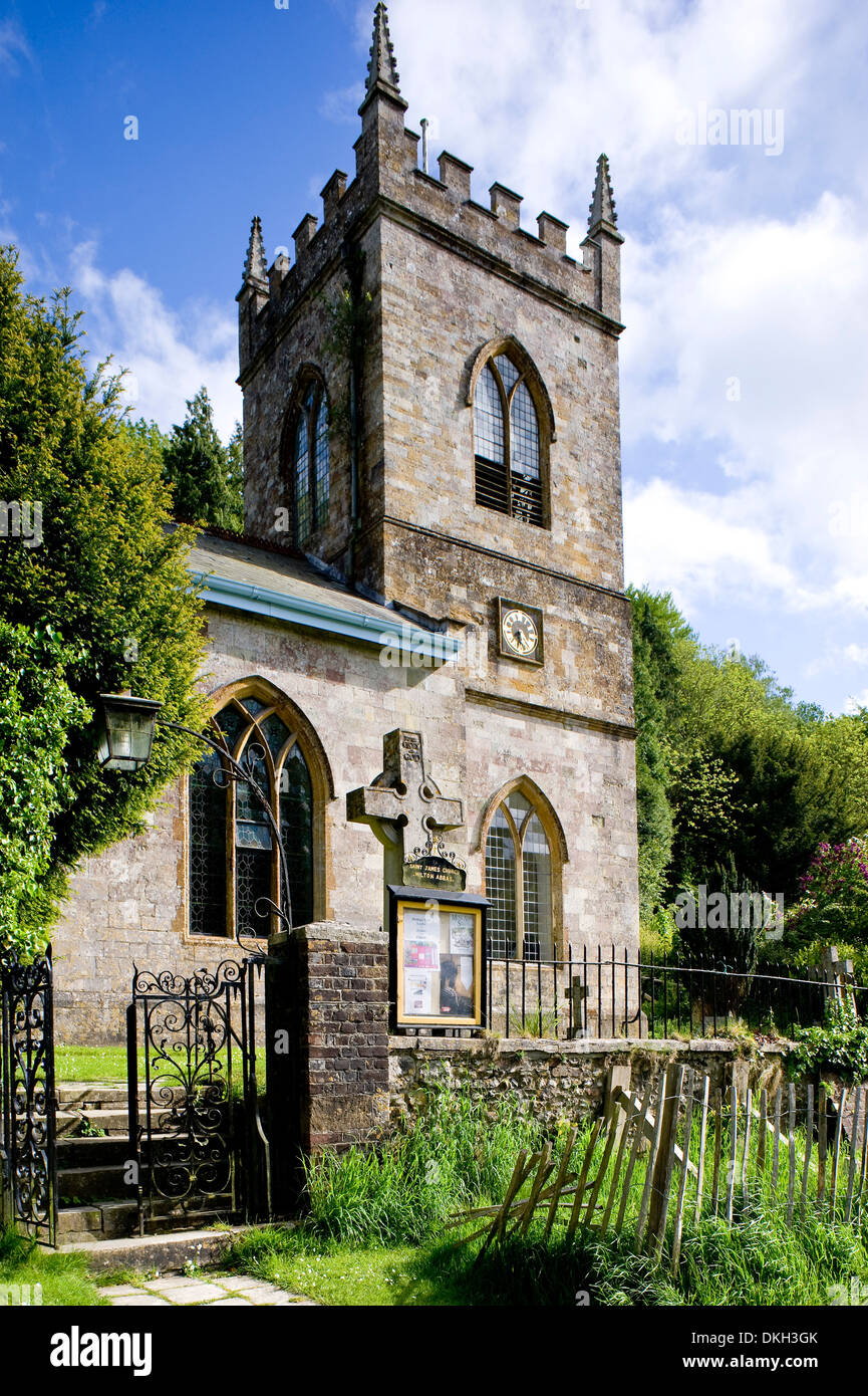 Milton Abbas, Dorset, England Stock Photo Alamy