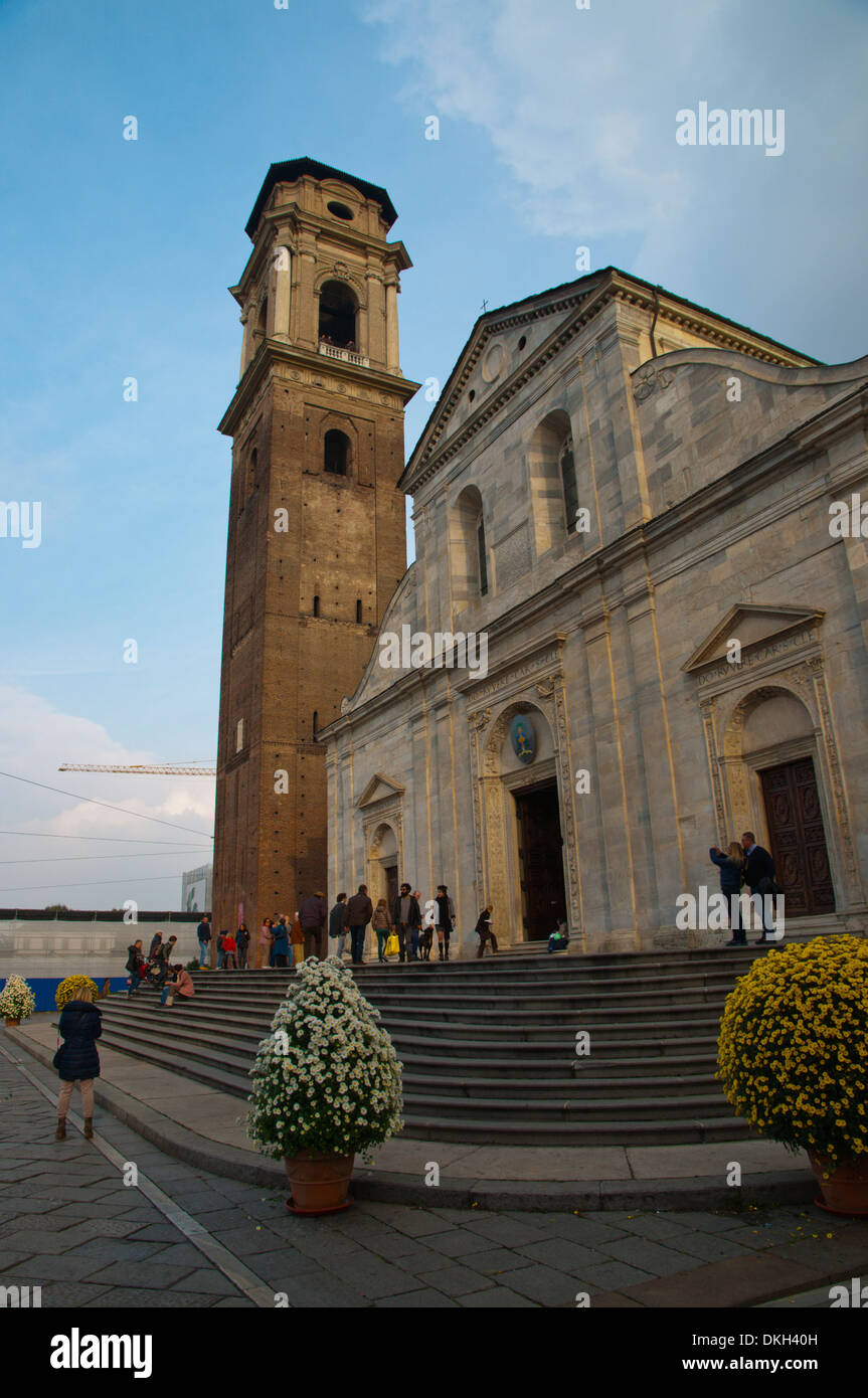 Duomo di San Giovanni the cathedral Turin Piedmont region Italy Europe Stock Photo